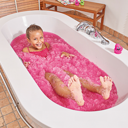 Magiczny proszek do kąpieli, Gelli Baff, różowy i pomarańczowy 4 użycia, 3+, Zimpli Kids
