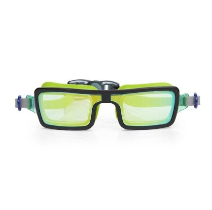 Okulary do pływania dla dzieci Electric 80s limonkowe Bling2O
