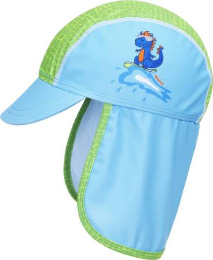 Playshoes Czapka letnia z ochroną UV dla niemowlaka – czapka z daszkiem dziecięca Dinozaur 