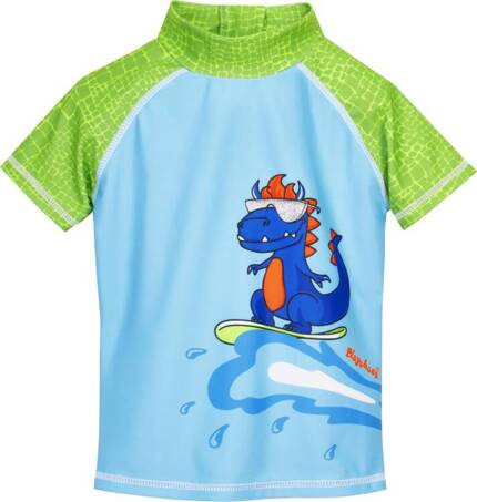 Playshoes Strój kąpielowy z filtrem UV dla dzieci – strój kąpielowy dwuczęściowy dla chłopca Dinozaur rozmiar 122/128