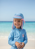 Playshoes Czapka letnia z ochroną UV dla niemowlaka – czapka z daszkiem dziecięca Krab rozmiar 51 cm