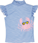 Playshoes Strój kąpielowy z filtrem UV dla dzieci – strój kąpielowy dwuczęściowy dla dziewczynki Krab rozmiar 98/104