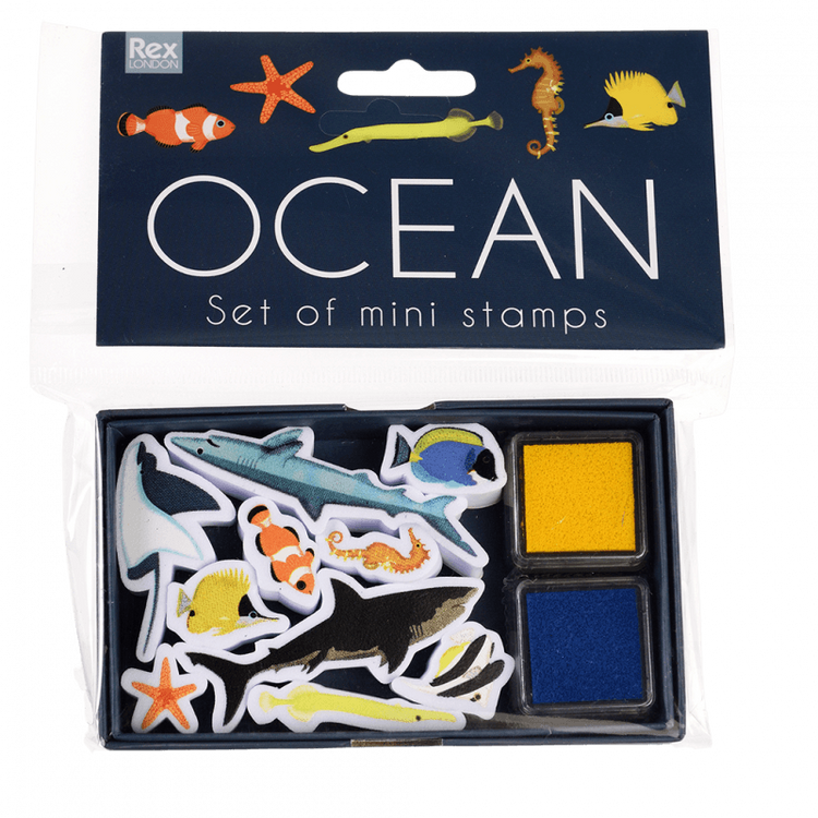 Stempelki dla dzieci, 10 szt., Ocean, 3+, Rex London