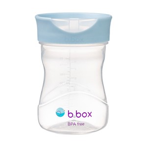 B.box Kubek do nauki picia dla dziecka - kubek treningowy plastikowy 240 ml błękitny