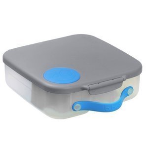 B.box Lunchbox dla dzieci do szkoły - szczelna śniadaniówka z przegródkami i wkładem chłodzącym Blue Slate