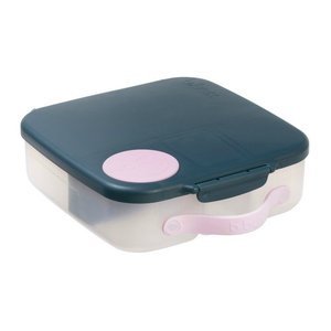 B.box Lunchbox dla dzieci do szkoły - szczelna śniadaniówka z przegródkami i wkładem chłodzącym Indigo Rose
