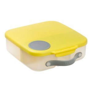B.box Lunchbox dla dzieci do szkoły - szczelna śniadaniówka z przegródkami i wkładem chłodzącym Lemon Sherbet