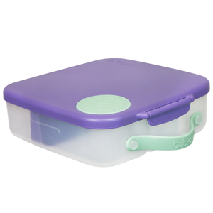 B.box Lunchbox dla dzieci do szkoły - szczelna śniadaniówka z przegródkami i wkładem chłodzącym Lilac Pop