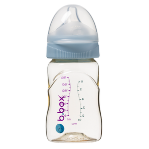 B.box butelka dla noworodka i niemowlaka do karmienia wykonana z PPSU 180 ml błękit