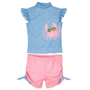 Playshoes Strój kąpielowy z filtrem UV dla dzieci – strój kąpielowy dwuczęściowy dla dziewczynki Krab rozmiar 122/128