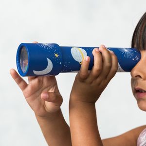 Rex London Kalejdoskop dla dzieci - zabawka optyczna z kolorowymi szkiełkami 3+ Kosmos