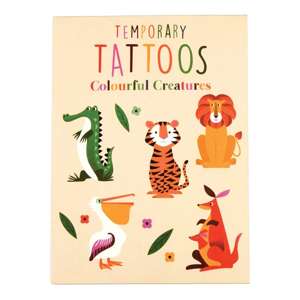 Tatuaże zmywalne dla dzieci, Kolorowe Zwierzęta, Rex London, OUTLET