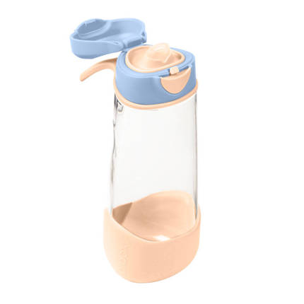 B.box Butelka na wodę - bidon z ustnikiem  dla dziecka tritanowy 600 ml Feeling Peachy