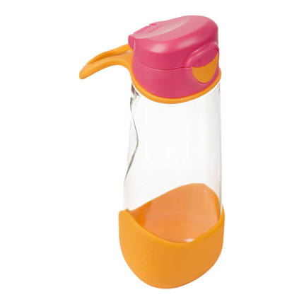 B.box Butelka na wodę - bidon z ustnikiem  dla dziecka tritanowy 600 ml Strawberry Shake
