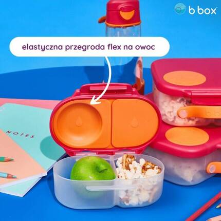 B.box Snackbox szczelny pojemnik na jedzenie i przekąski dla dzieci Blue Blaze