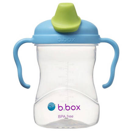 B.box kubek do nauki picia dla dziecka - zestaw 4w1 240 ml borówkowy