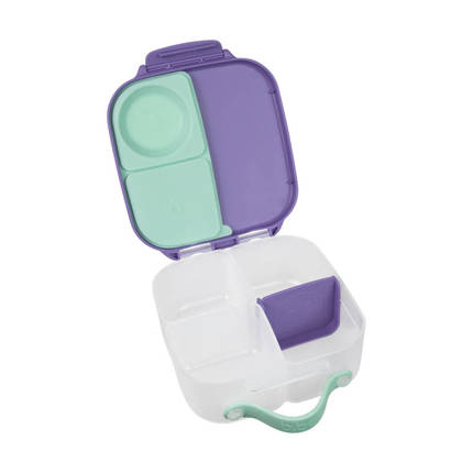 B.box lunchbox dla dzieci do szkoły - szczelna mini śniadaniówka z przegródkami Lilac Pop