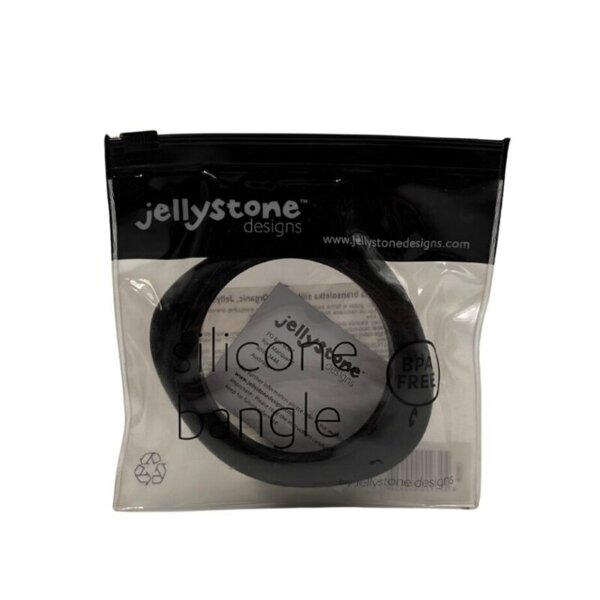 Bransoletka silikonowa Organic Bangle, czarna, Jellystone Designs