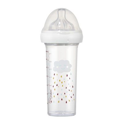 Butelka ze smoczkiem do karmienia noworodków i niemowląt, Chmurka, tritanowa, 0 m+, 210 ml, Le Biberon Français