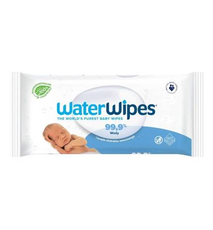 Chusteczki nawilżane WaterWipes dla dzieci niemowląt 60 szt.