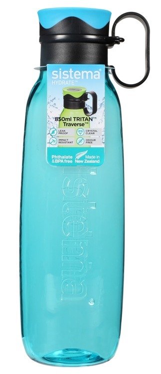 Duża butelka Bidon Tritan Traverse 850 ml, turkusowa, Sistema