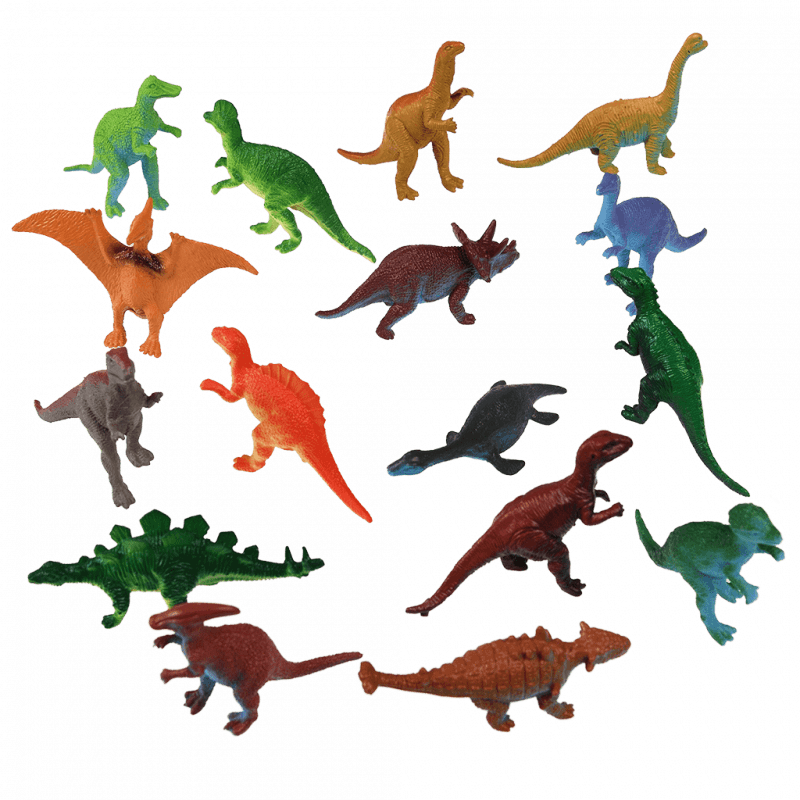Figurki dinozaurów, zestaw 16 szt., Dinozaury, 3+, Rex London