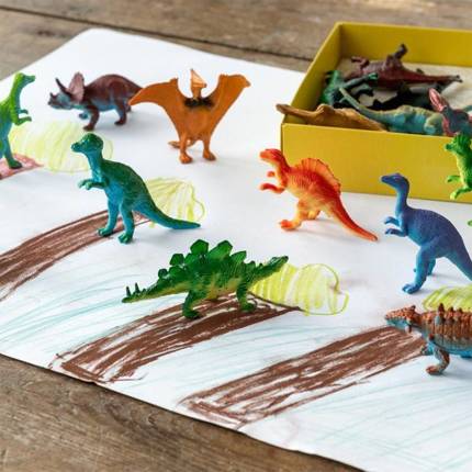 Figurki dinozaurów, zestaw 16 szt., Dinozaury, 3+, Rex London