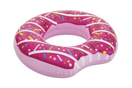 Kółko do pływania dla dzieci, różowe, 107 cm, 12+, Donut, Bestway