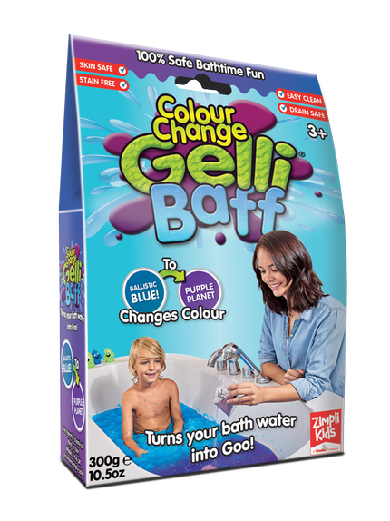 Magiczny proszek do kąpieli, Gelli Baff Colour Change, błękitny, 3+, Zimpli Kids
