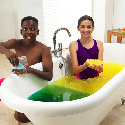 Magiczny proszek do kąpieli, Gelli Baff Colour Change, kosmiczny żółty, 3+, Zimpli Kids