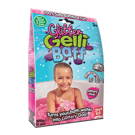 Magiczny proszek do kąpieli, Gelli Baff Glitter, różowy, 3+, Zimpli Kids, OUTLET