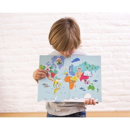 Magnetyczna układanka, Mapa świata, Apli Kids 