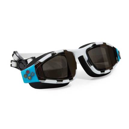 Okulary do pływania dla dzieci Pad biało-czarne Bling2O