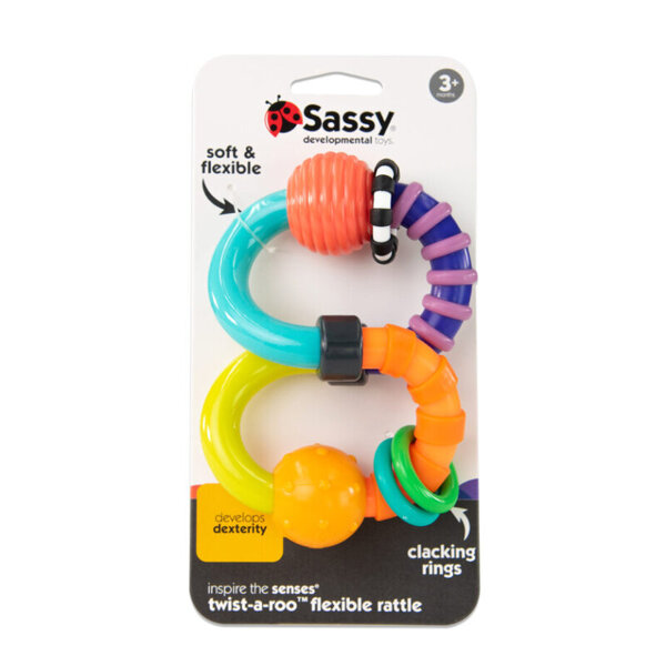 Ósemka, zabawka sensoryczna, 3 m+, Sassy