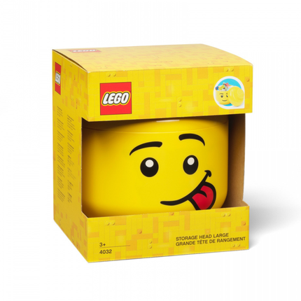 Pojemnik LEGO® Głowa, Chłopiec Głuptasek, duży