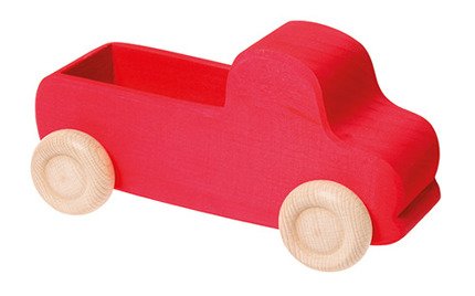Samochodzik na kółkach, czerwony, 1+, Grimm's
