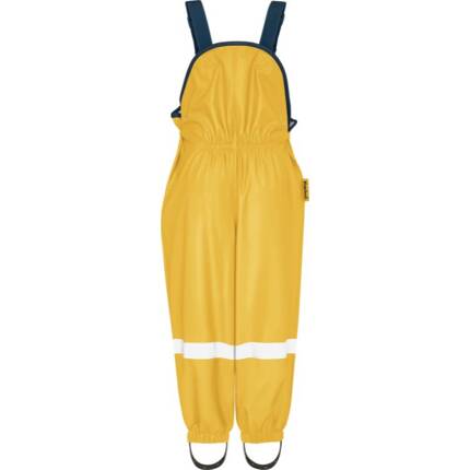Spodnie przeciwdeszczowe z podszewką z polaru, ocieplone, rozm. 140, żółte, Playshoes