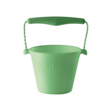 Zwijane wiaderko silikonowe, pastelowy zielony, Scrunch Bucket 
