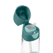B.box Bidon dla dziecka - butelka na wodę ze słomką tritanowa 450 ml Emerald Forest