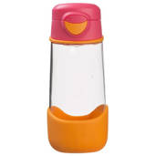 B.box Butelka na wodę - bidon z ustnikiem  dla dziecka tritanowy 450 ml Strawberry Shake