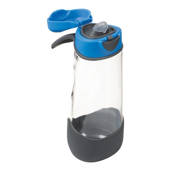 B.box Butelka na wodę - bidon z ustnikiem  dla dziecka tritanowy 600 ml Blue Slate 