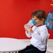 B.box Kubek do nauki picia dla dziecka - kubek treningowy plastikowy 240 ml borówkowy