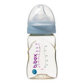 B.box butelka dla noworodka i niemowlaka do karmienia wykonana z PPSU 180 ml błękit