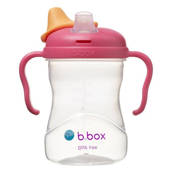 B.box kubek do nauki picia dla dziecka - zestaw 4w1 240 ml malinowy