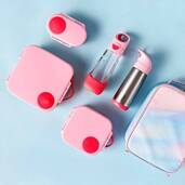 B.box lunchbox dla dzieci do szkoły - szczelna mini śniadaniówka z przegródkami Flamingo Fizz
