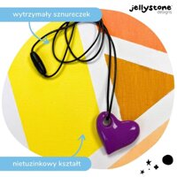 Gryzak terapeutyczny Serduszko, fioletowe, Jellystone Designs