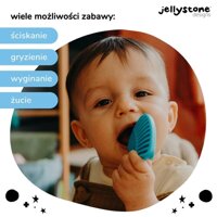 Pierwsze puzzle sensoryczne dla niemowlaka kółko Jellystone Design tęczowe