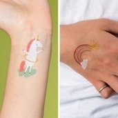 Rex London Tatuaże zmywalne dla dzieci - studio tatuaży dla dzieci 3+ Magiczny Jednorożec