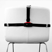 Szelki do krzesła do karmienia dla niemowlaka, Mini Chair, 6 m.+, jasnoszare, Minimonkey