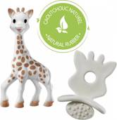 Żyrafa Sophie z gryzakiem, zestaw So’Pure, gryzaki dla niemowląt, Vulli 